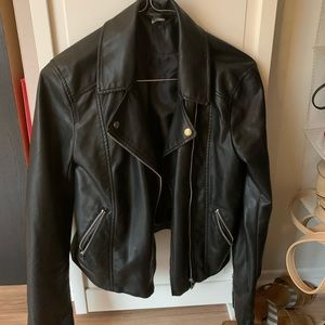 h&m leather jacket